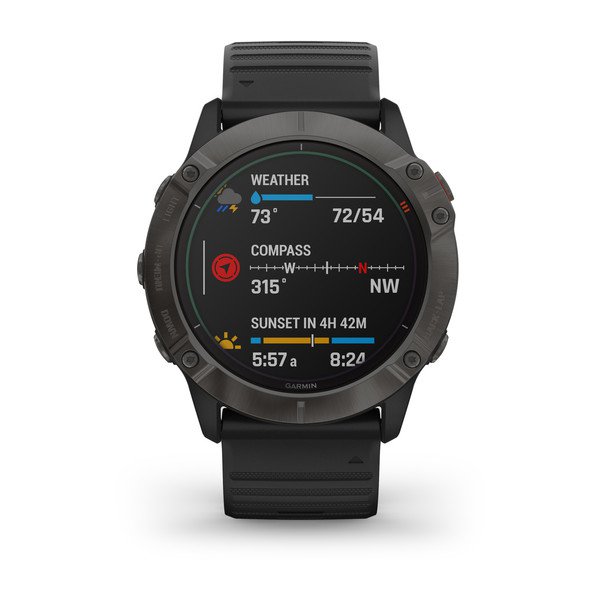 010-02157-21,Garmin Fenix 6X Pro 51mm Solar Edition Black