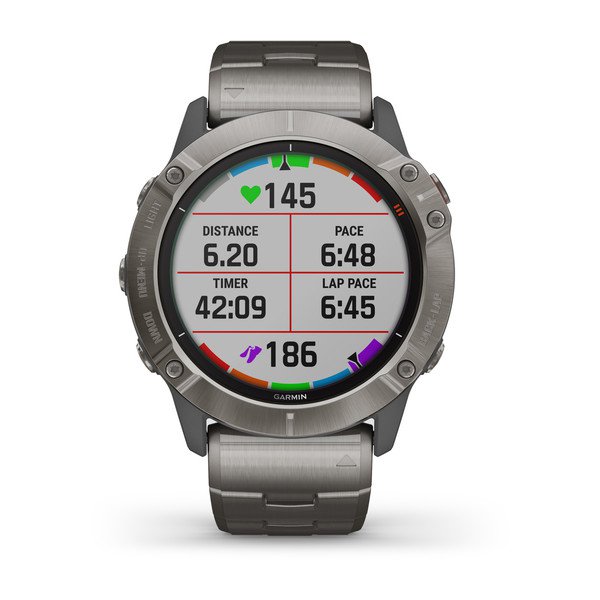 010-02157-24,Garmin Fenix 6X Pro 51mm Solar Edition Titatnium