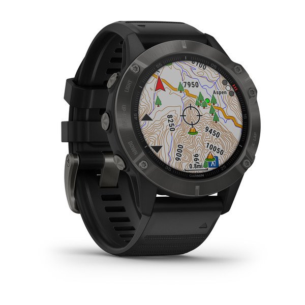 Garmin Fenix 6 Sapphire Edition 47mm Carbon Grey DLC with Back Band 010-02158-11 Dubai