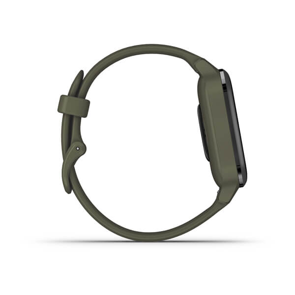 Garmin Venu SQ Music Edition Slate Aluminium Bezel with Moss Case and Silicone Band