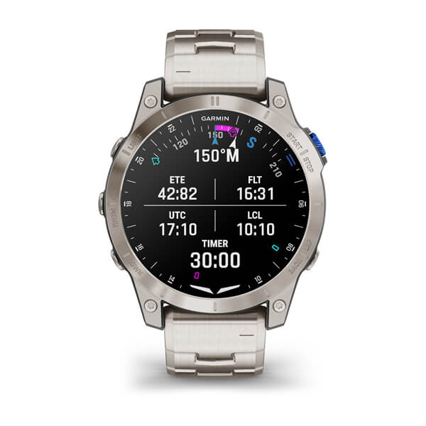 Garmin D2 Mach 1 Aviator Smartwatch with Vented Titanium Bracelet Abu Dhabi