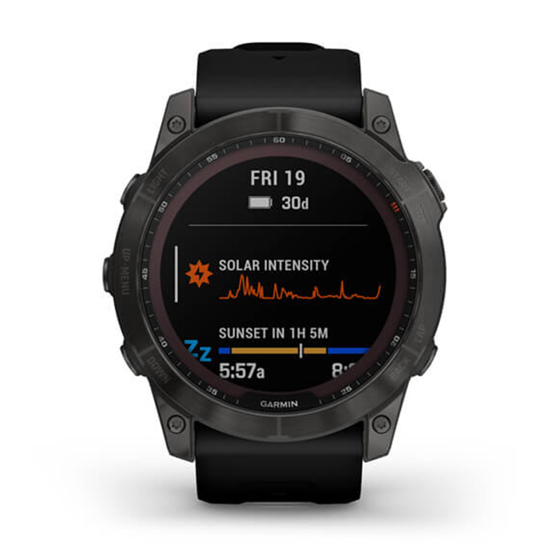 Garmin fenix 7X Sapphire Solar Carbon Gray DLC Titanium with Black Band 51 MM Watch Best Price in Dubai