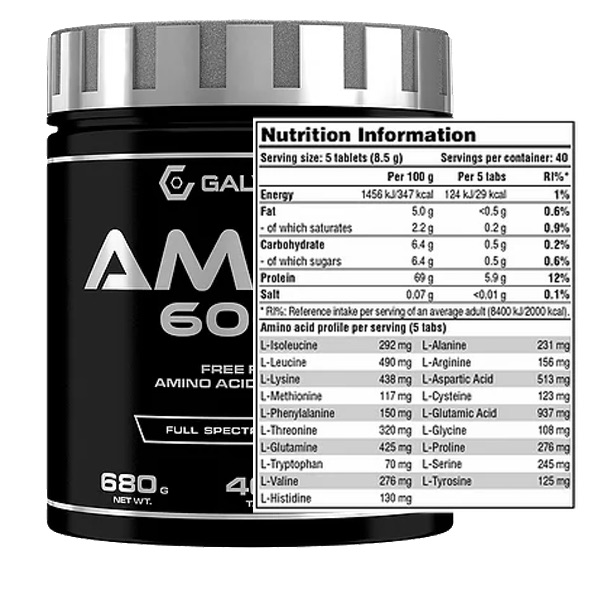 Galvanize Nutrition Amino 6000 - 400 Tabs, UAE