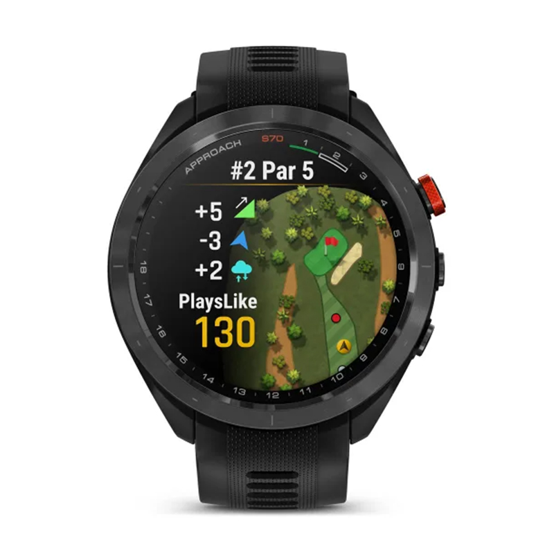 Garmin Approach S70 Black Ceramic Bezel with Black Silicone Band Watch 47 mm Best Price in Dubai