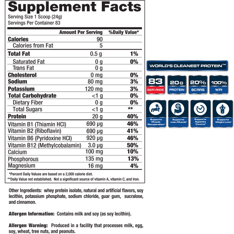 VPX Zero Carb 4.4 Lbs Strawberry Flavor