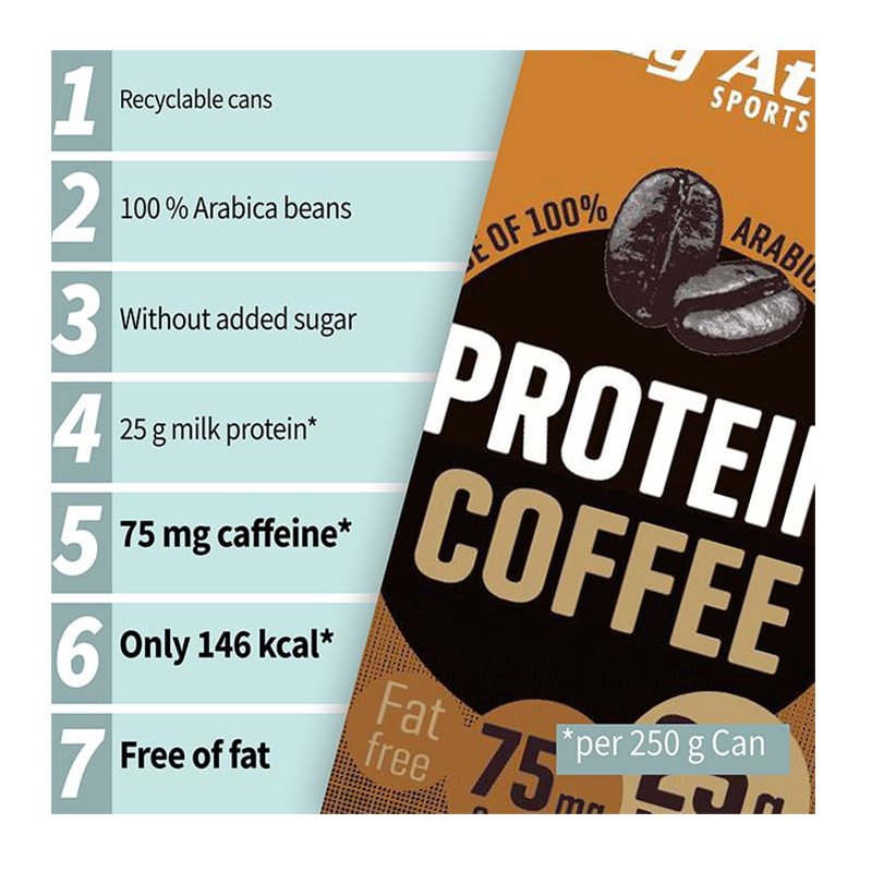 Body Attack Protein Coffee 250ml x 12 Cans