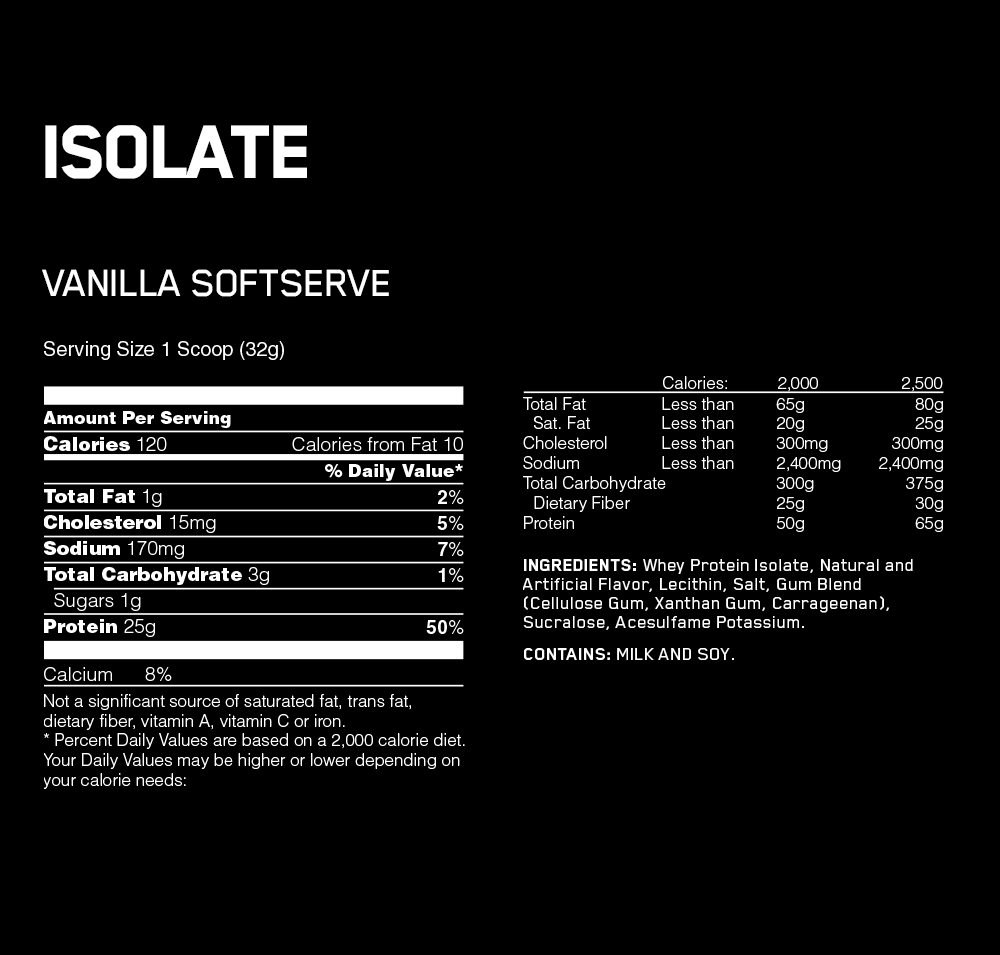 Optimum 100% Whey Isolate