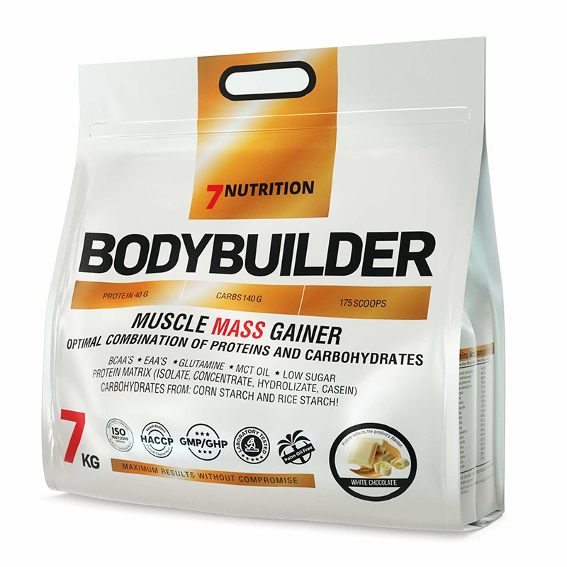 7Nutrition BodyBuilder Muscle Mass Gainer 7KG - White Chocolate