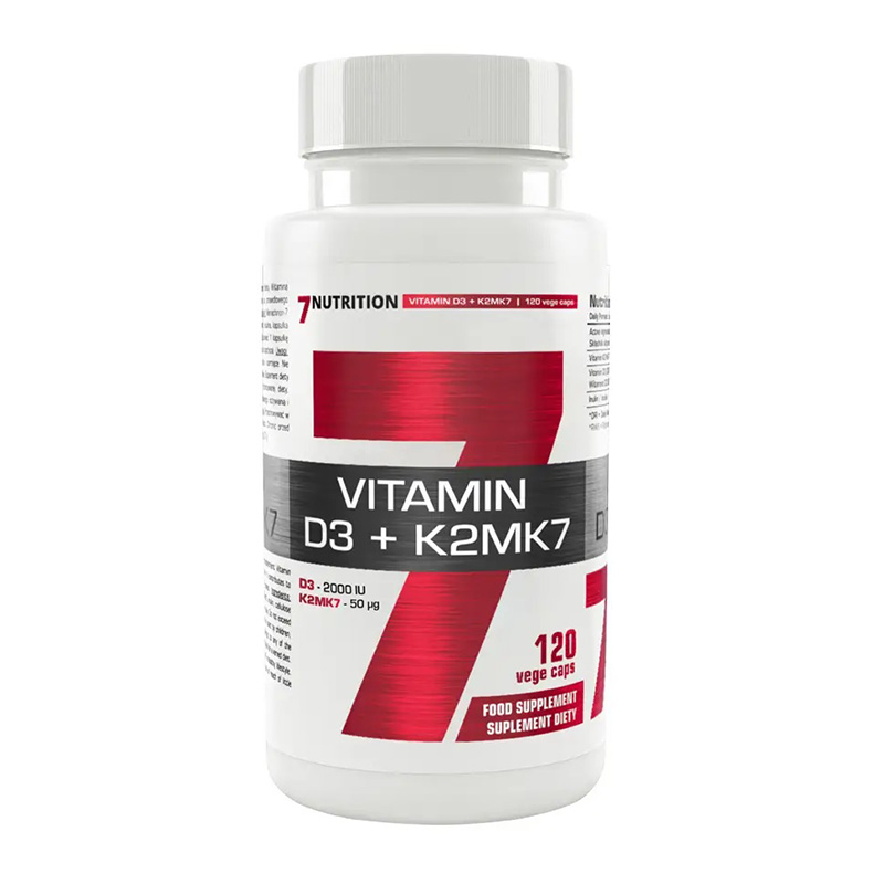 7Nutrition Vitamin D3 + K2MK7 120 Caps
