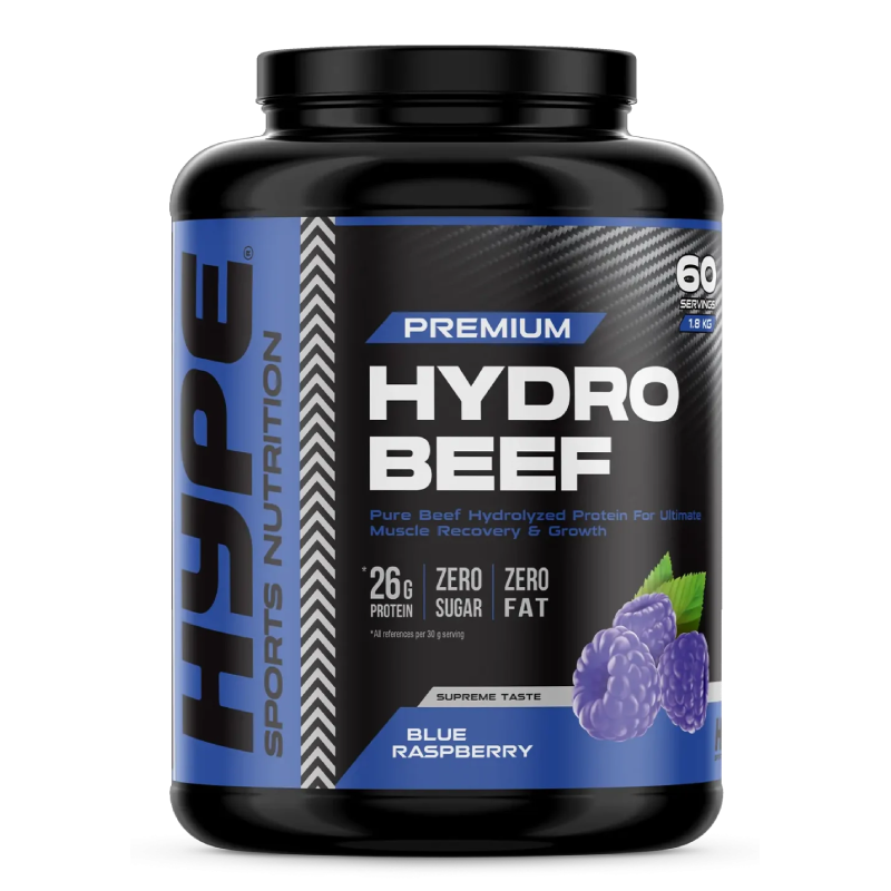 Hype Premium Hydro Beef 60 Servings 1.8 Kg - Blue Raspberry