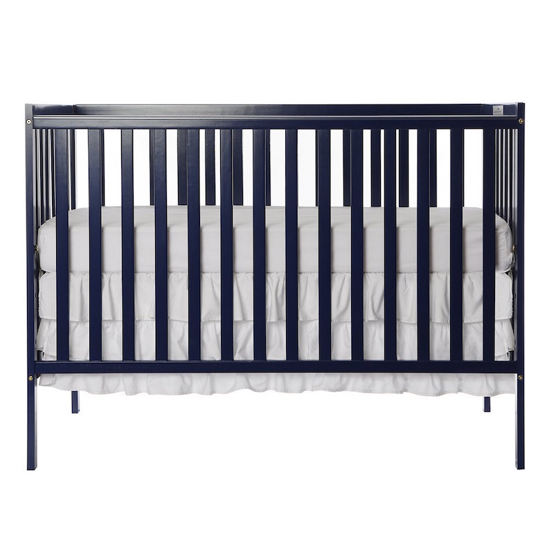Dream On Me Wooden Finish Convertible Baby Crib - Royal Blue