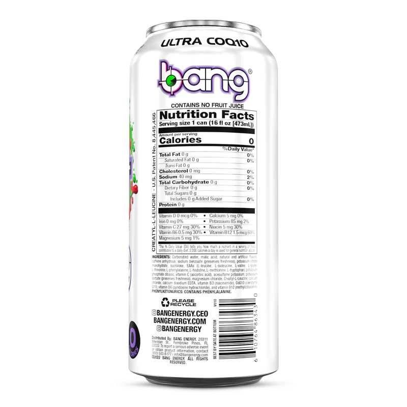 Bang Energy Drink 473 ml - Sour Head Best Price in UAE