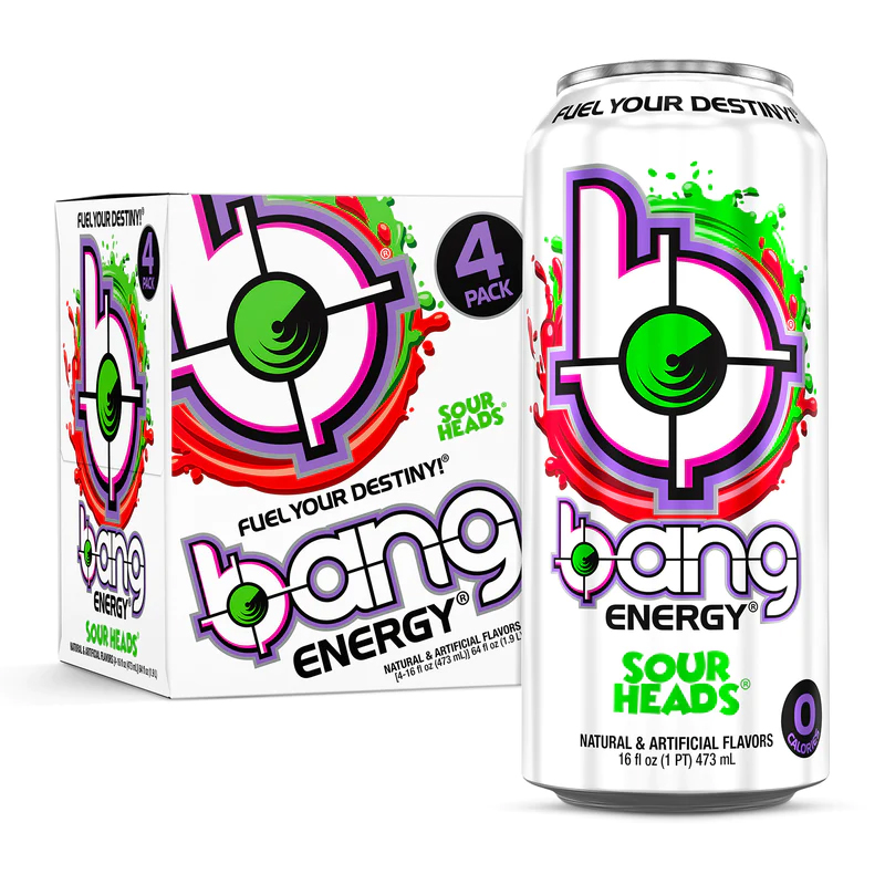 Bang Energy Drink 473 ml - Sour Head 1 Box of 12 Cans
