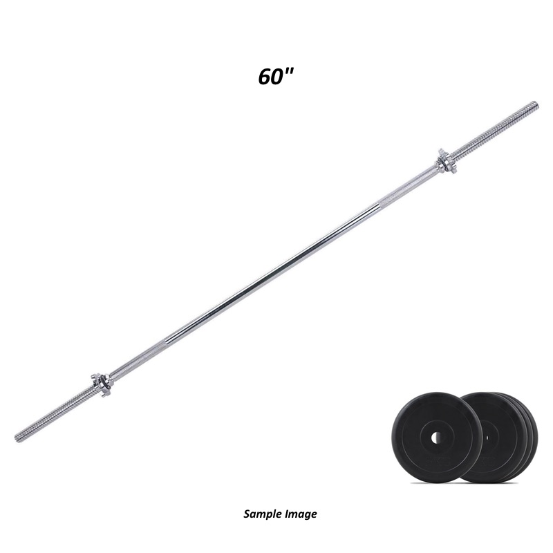 Marshal Fitness RB-60T Standard Barbell 60 Inches with Spin Lock