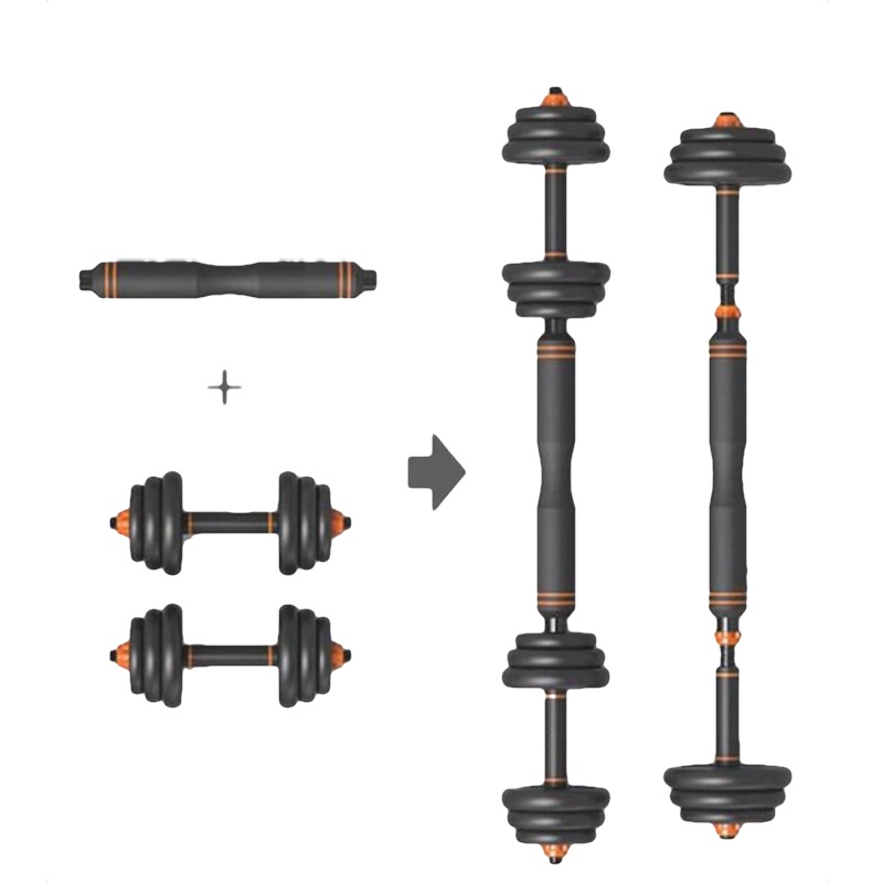 Skyland Premium Home Use Dumbbell and Barbell Set 20 Kg