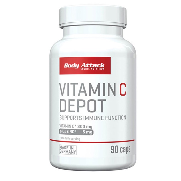 Body Attack Vitamin C Depot 90 Caps Best Price in UAE