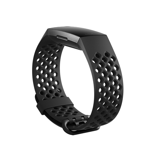 Fitbit Charge3 Silicone Sport Band Black Small Best Price in UAE