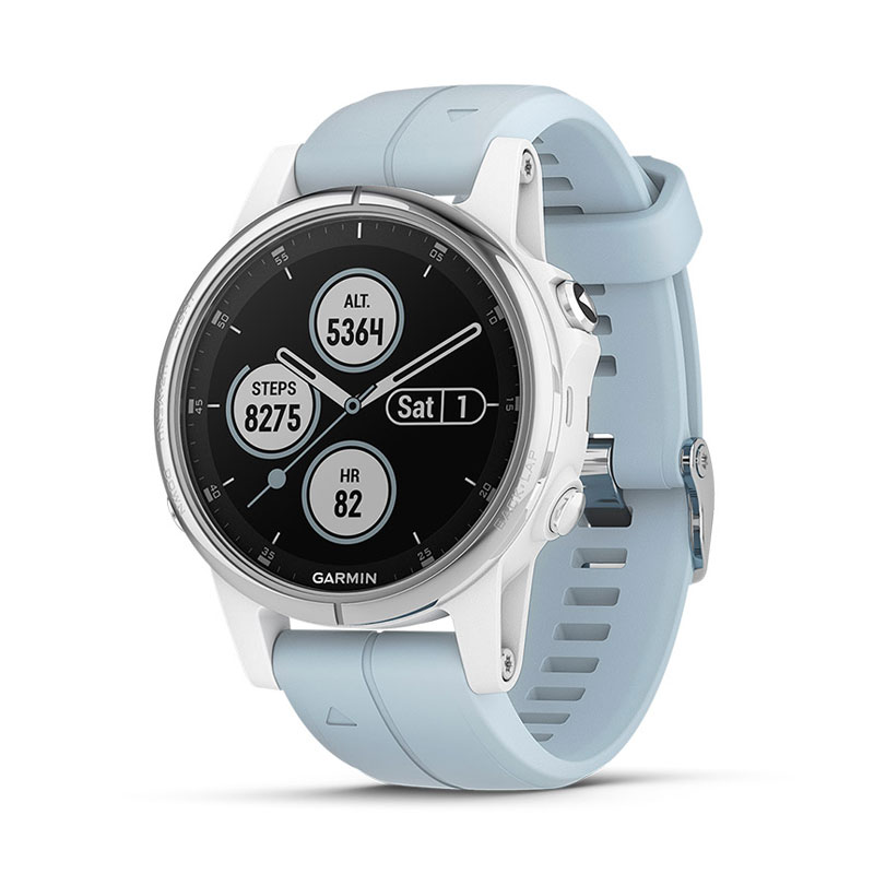 Garmin Fenix 5S Plus 42mm White with Seafoam Band   0100198723 Dubai