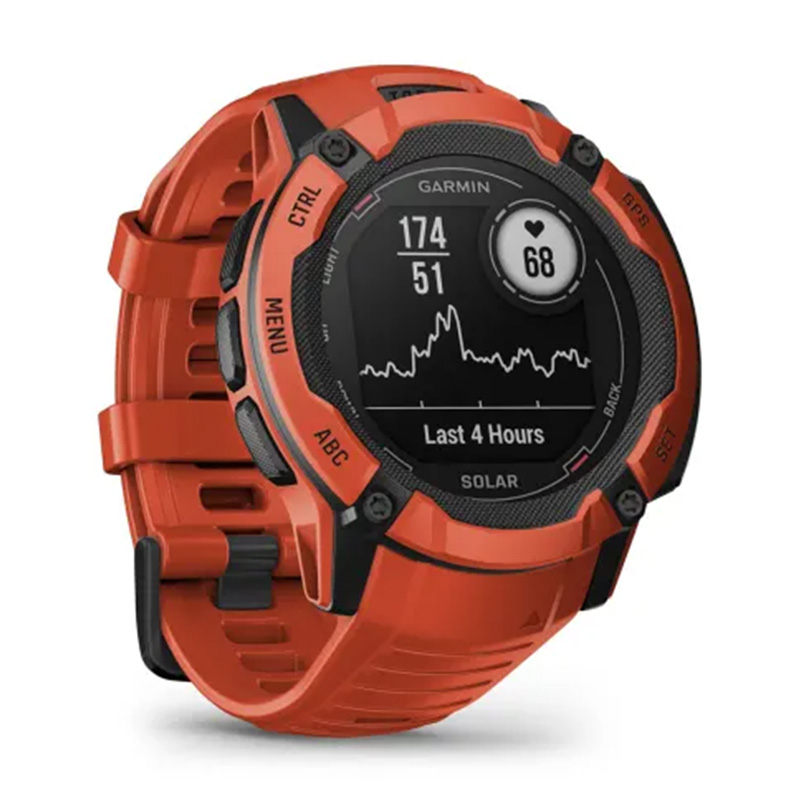 Garmin Instinct 2X Solar Watch 50MM - Flame Red Best Price in Dubai