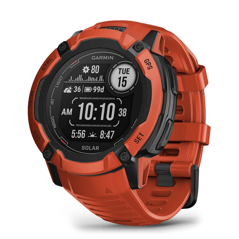 Garmin Instinct 2X Solar Watch 50MM - Flame Red Best Price in UAE