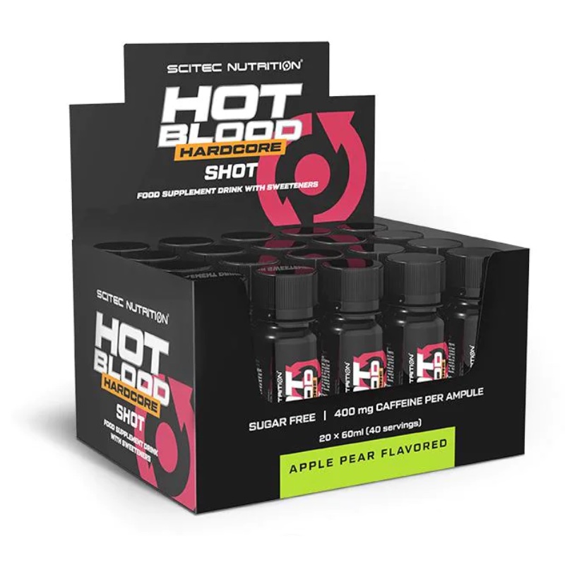 Scitec Hot Blood Shots Pre Workout 20 Shots in One Box