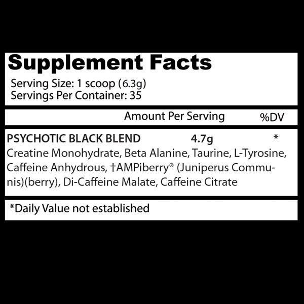 Insane Labz Psychotic Black Edition Pre Workout