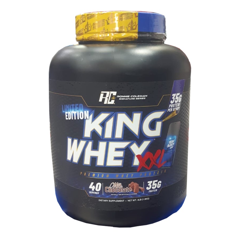 Ronnie Coleman King Whey XXL Limited Edition Signature Series 4lbs Milk Chocolate Flavor