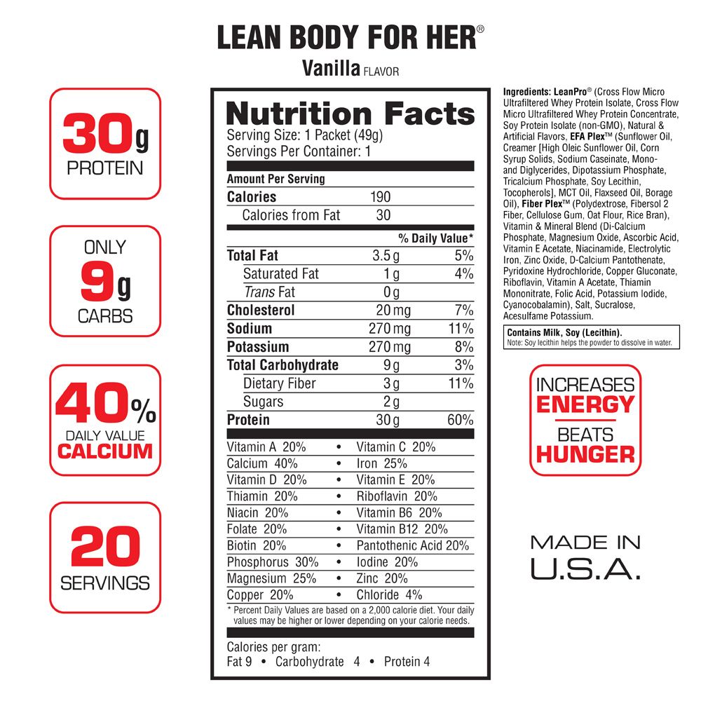 Labrada Lean Body for Her Hi-Protein Meal Replacement