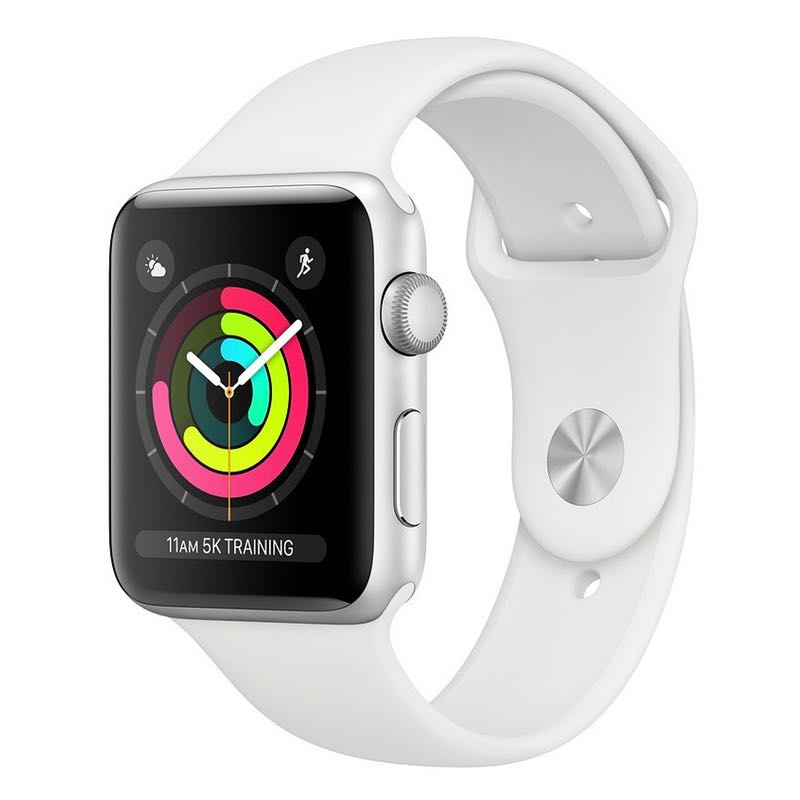 Apple Watch Series 3 (GPS) - 42mm Silver Aluminum Case with Fog Sport Band