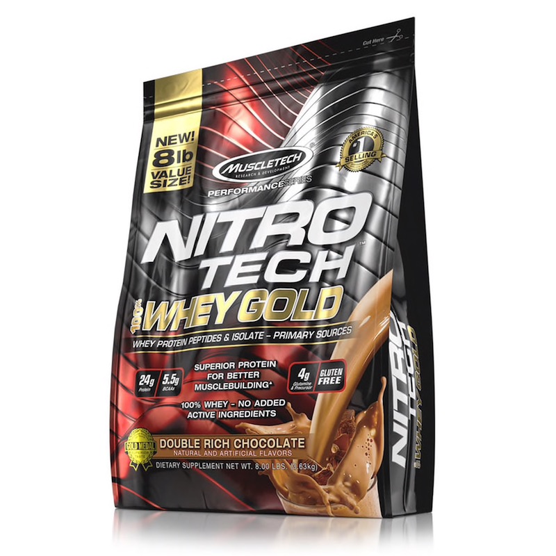 Muscletech Nitro Tech 100% Whey Gold 8 lbs