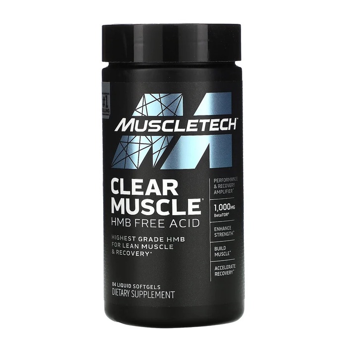 Muscletech Clear Muscle HMB Free Acid 84 Softgels