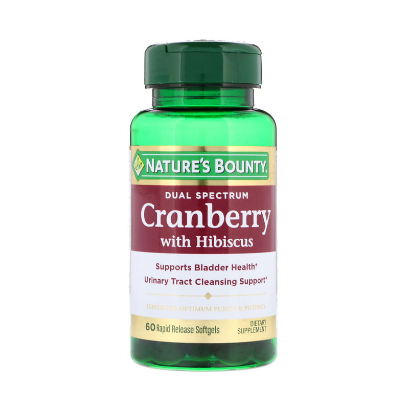 Natures Bounty Dual Spectrum Cranberry with Hibiscus (60 Tabs)