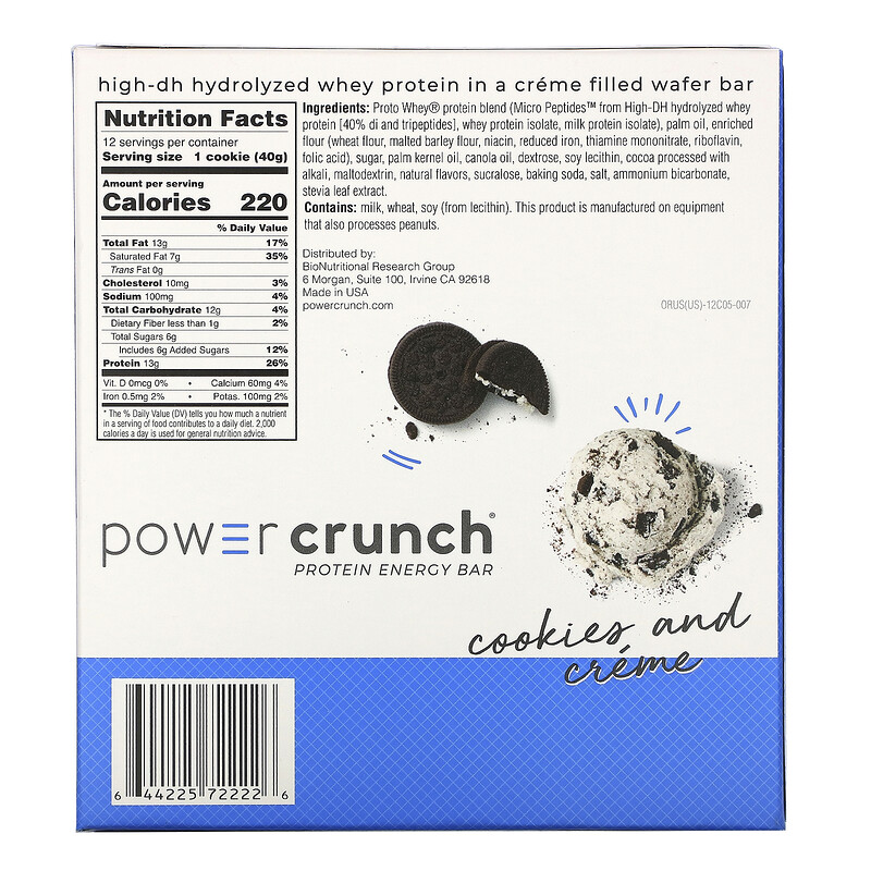 Power Crunch Original Cookies & Creme