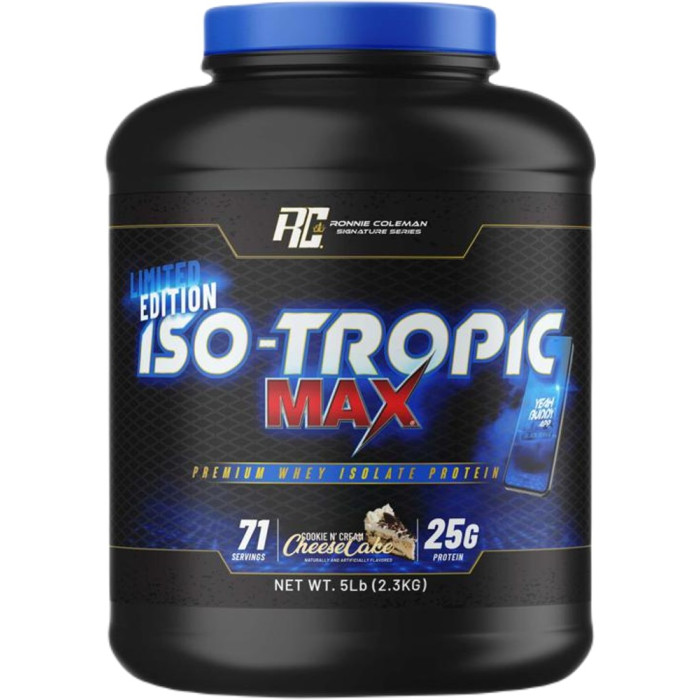 Ronnie Coleman ISO TROPIC Max Limited Edition Chocolate Brownie Flavor 5 Lbs