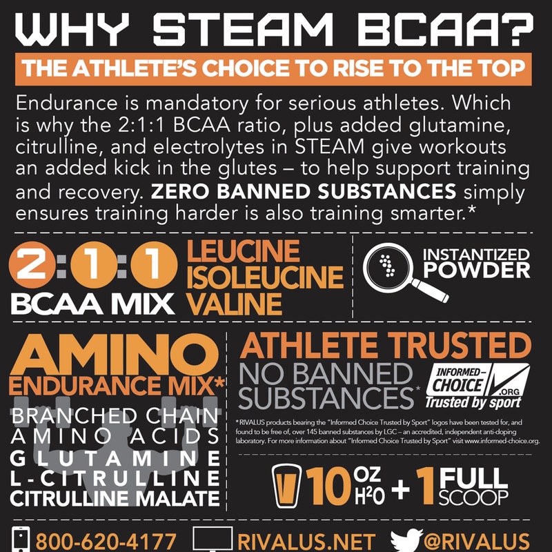 RivalUS Steam BCAA Intra Workout Amino