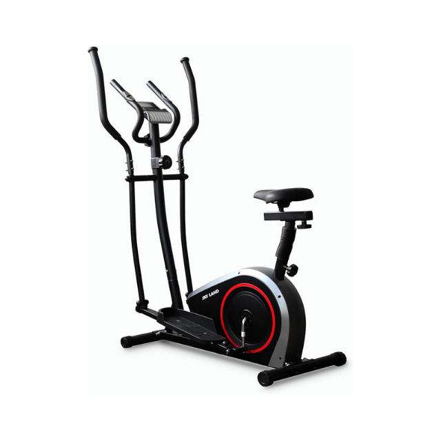 Sky Land 2-in-1 Elliptical Bike 8-Level – Black