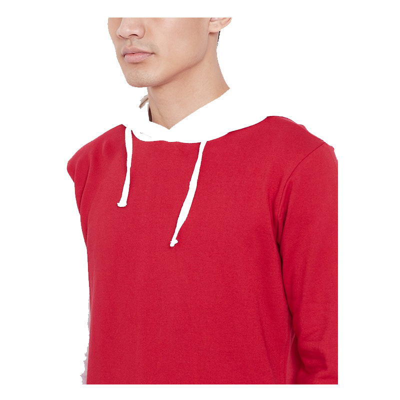 Aesthetic Bodies Colour Block Hoodie Jacket Red/White Best Price in Ajman