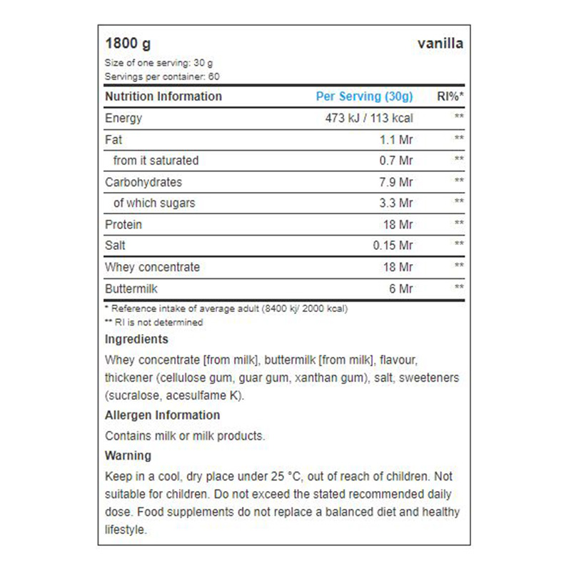 All Nutrition Protein Concentrate 1800G Best Price in Dubai