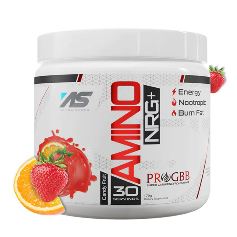 Alpha Supps Amino NRG+ 30 Servings - Candy Fruit