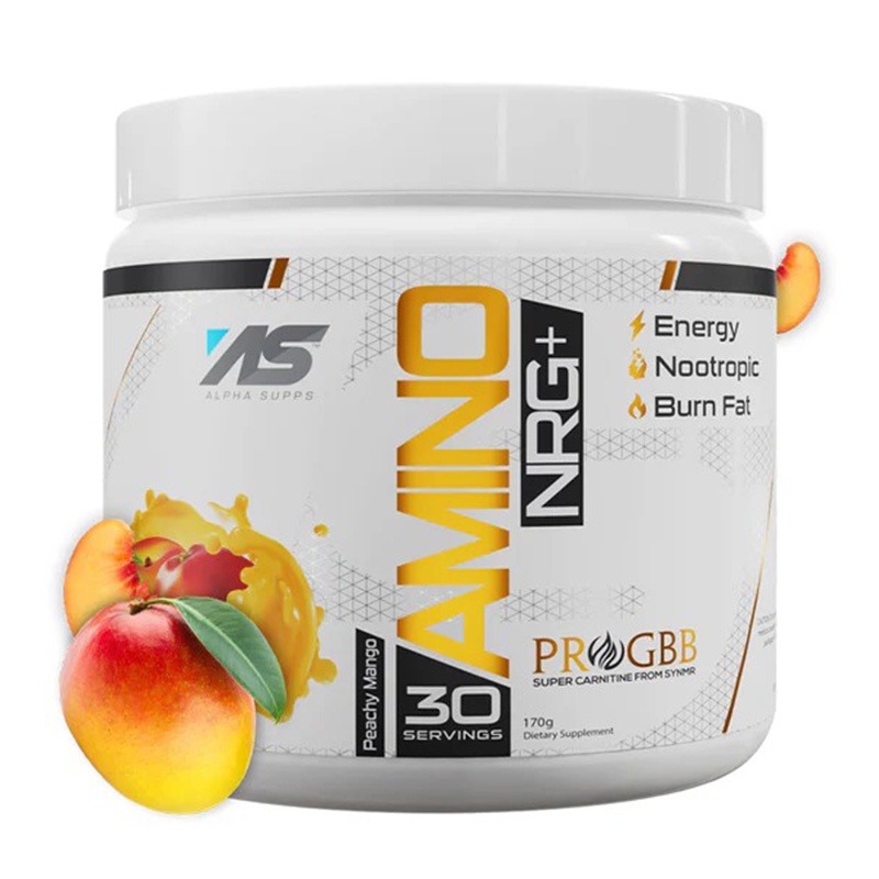 Alpha Supps Amino NRG+ 30 Servings - Peach Mango