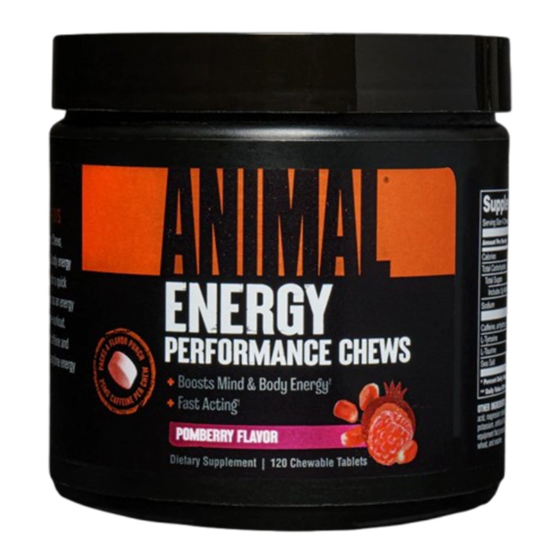 Animal Energy Performance Chew 120 Tablets - Pom Berry