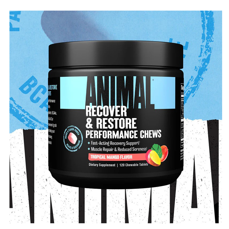 Animal Recover N Restore Performance Chews 120 Chewable - Tropical Mango Flavor Best Price in Dubai