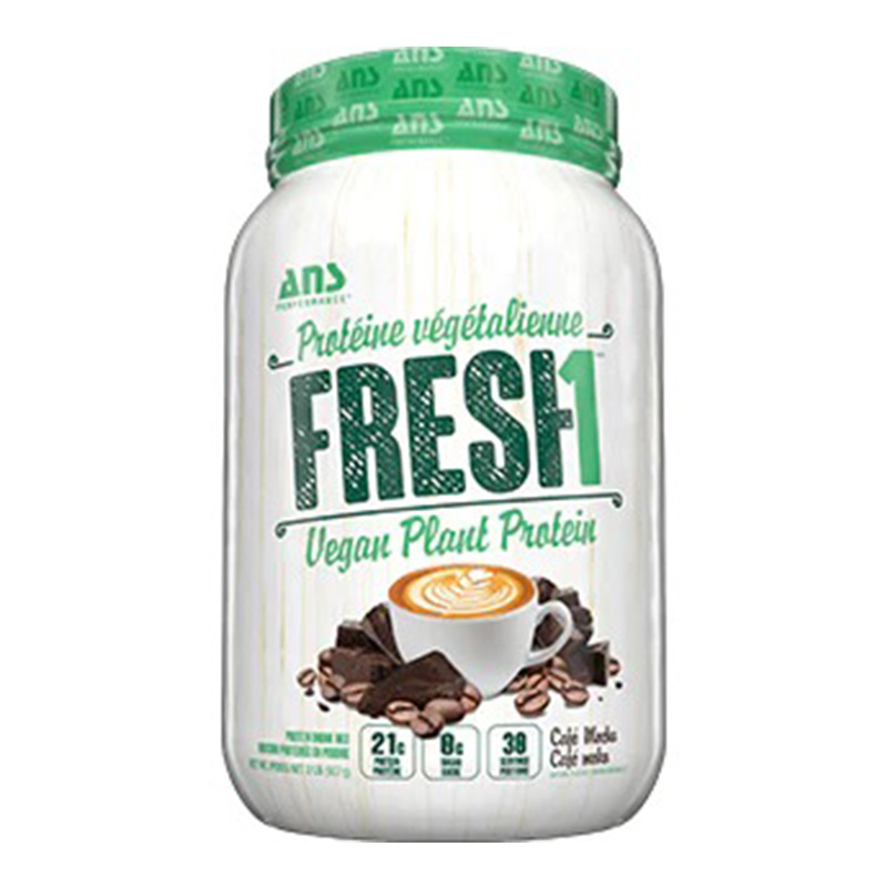 ANS Fresh1 Vegan Protein 2 Lbs - Cafe Mocha Best Price in UAE