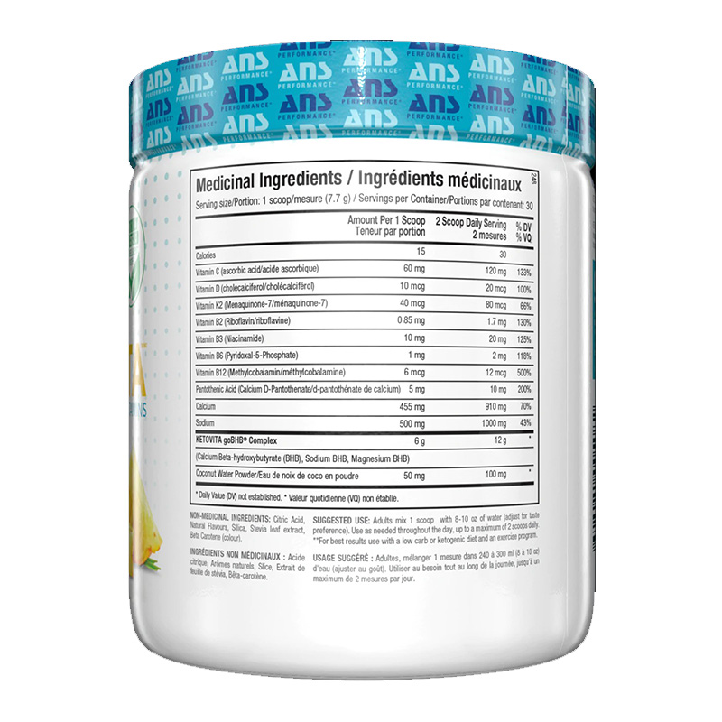 ANS Ketovita BHB + Vitamins 225G Best Price in Abu Dhabi