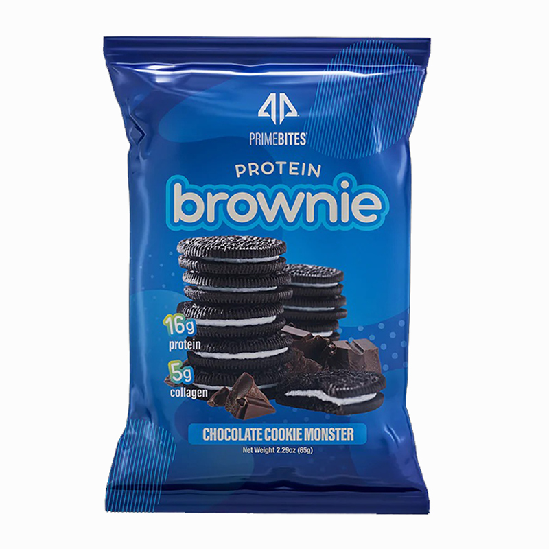 AP Regimen PrimeBites Protein Brownies Box of 12 - Chocolate Cookie Monster Best Price in Dubai