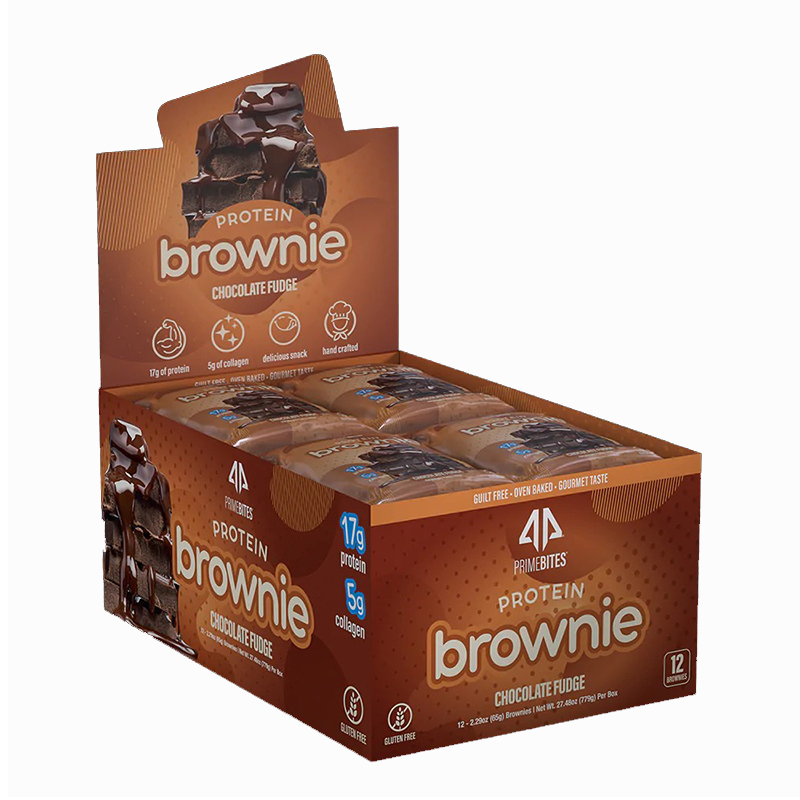AP Regimen PrimeBites Protein Brownies Box of 12 - Chocolate Fudge