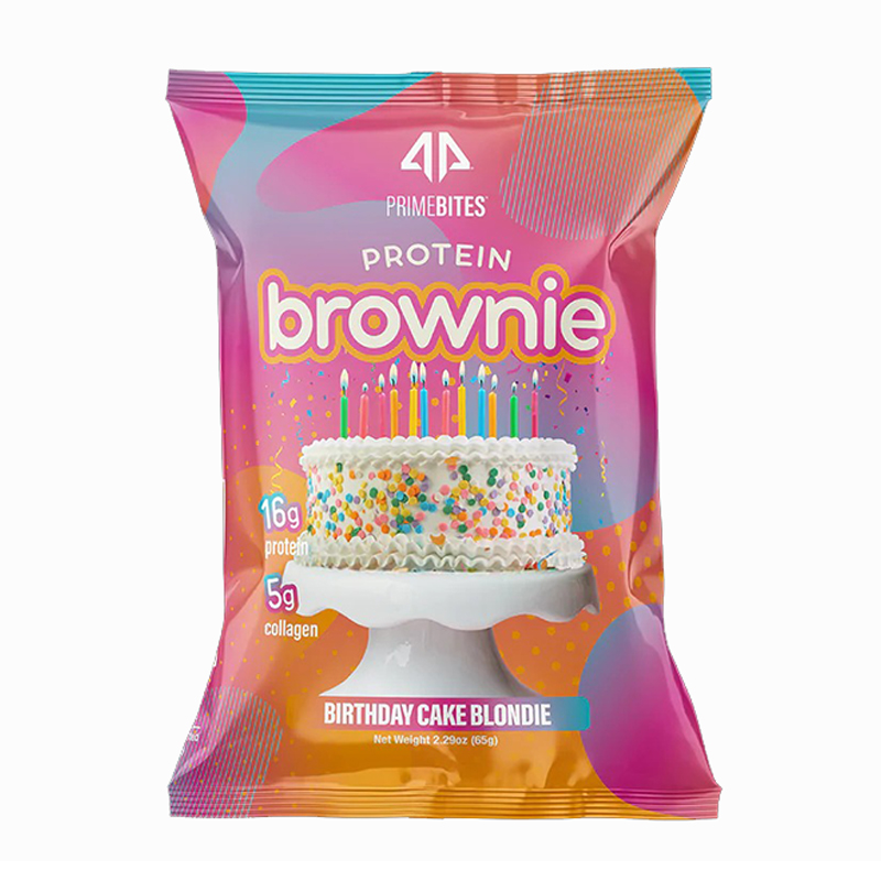 AP Rigimen PrimeBites Protein Brownies Box of 12 - Birthday Cake Blondie Best Price in Dubai