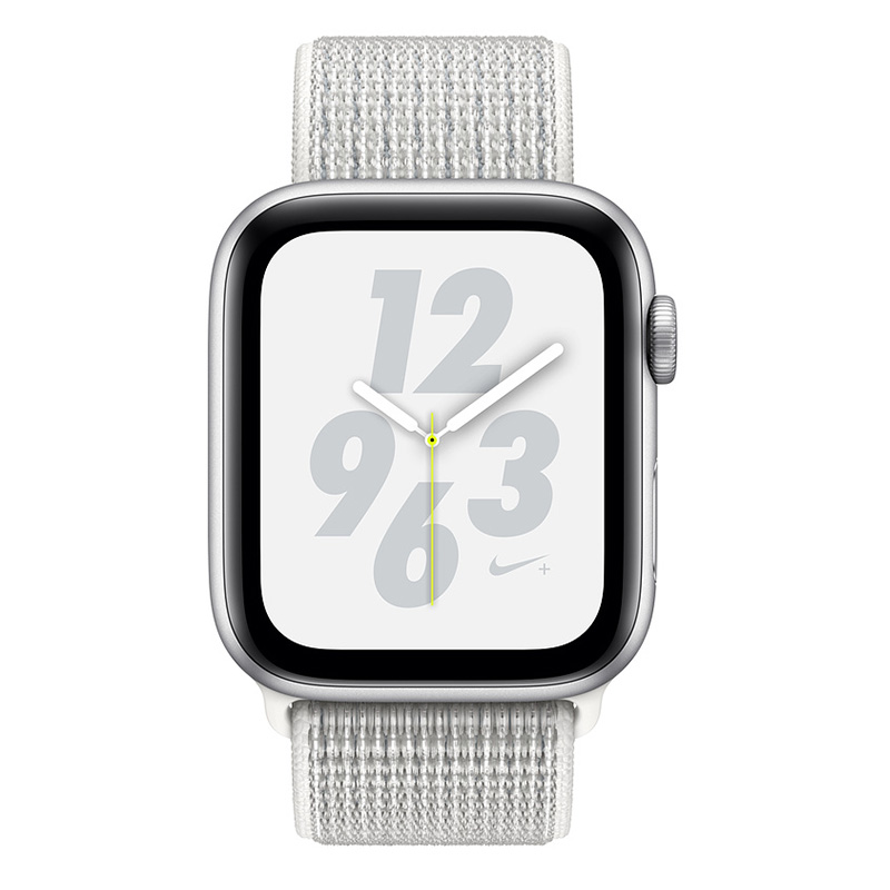 Apple Watch Nike+ Series 4 44mm GPS Silver Aluminum Case with Summit White Nike Sport Loop Best Price in UAE