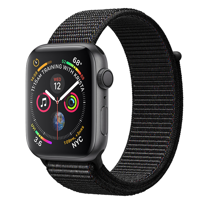 Apple Watch Series 4 GPS, 40mm Space Gray Aluminum Case With Black Sport Loop