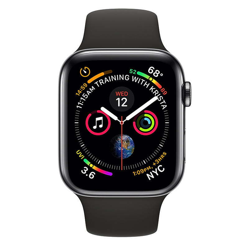 Apple Watch Series 4 GPS + Cellular 40mm Space Grey Aluminum Case With Black Sport Band Best Price in UAE